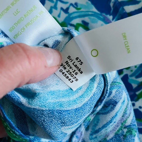 Lilly Pulitzer Jane Shift Dress Blue White - Picture 6 of 6